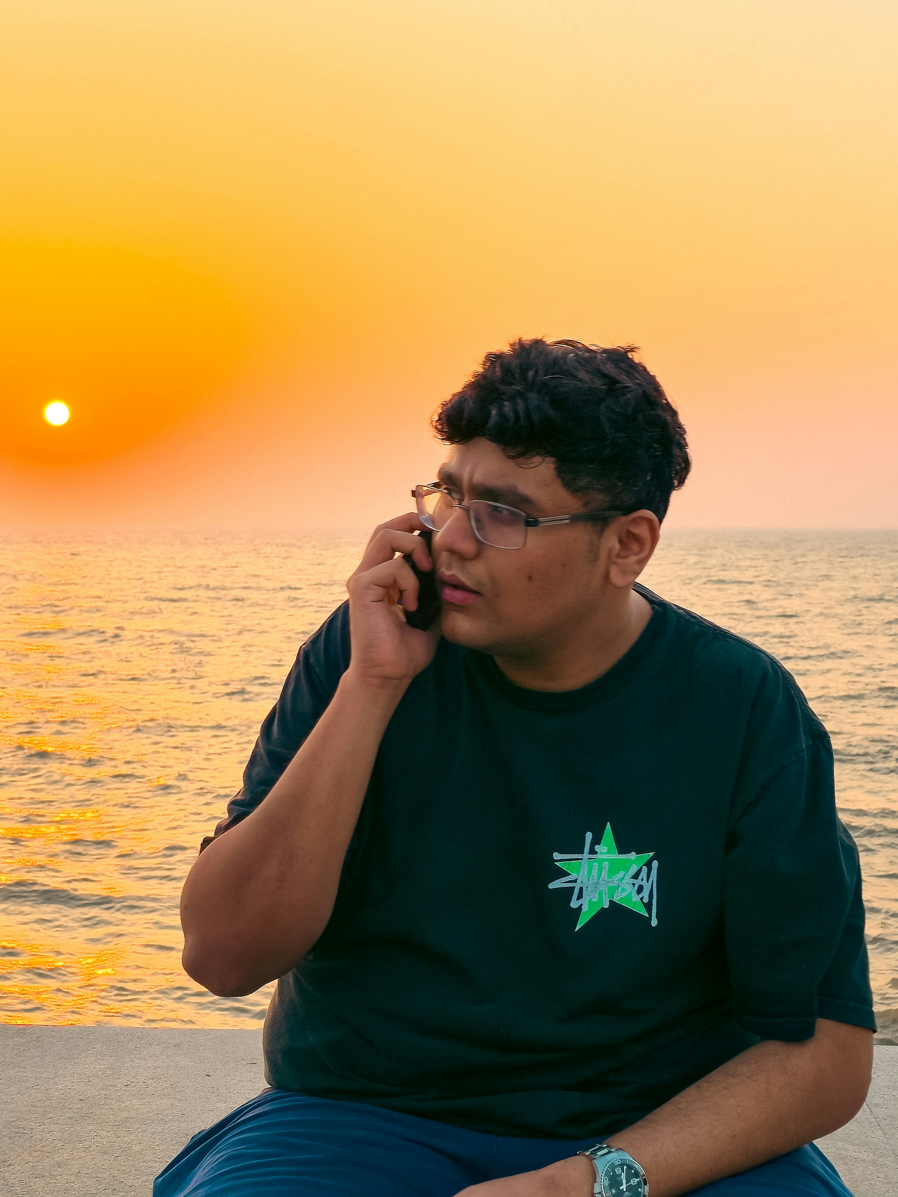 Young adult getting focused support during a short conversation